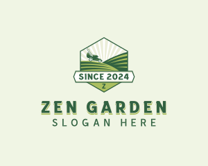 Gardening Lawn Mower logo design