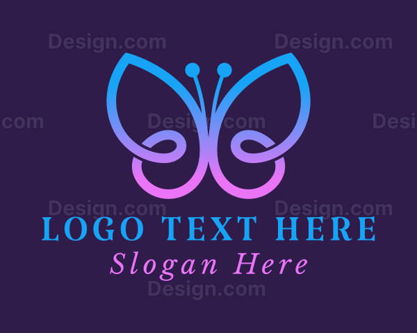 Beauty Salon Butterfly Logo