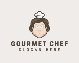 Asian Grandma Chef logo design