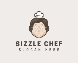 Asian Grandma Chef logo design