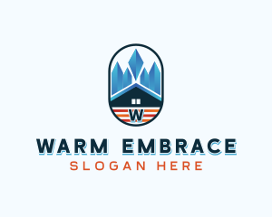 Fire Ice HVAC logo design