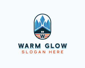 Fire Ice HVAC logo design