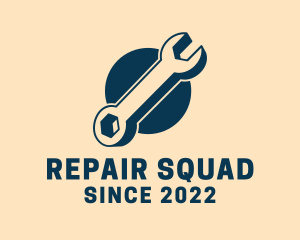 Blue Wrench Repair logo design