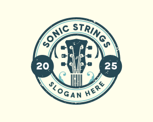 Guitar Strings Instrument logo