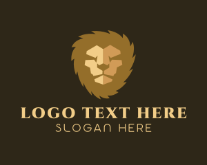 Gold Luxury Lion  logo