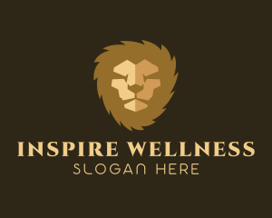 Gold Luxury Lion  Logo