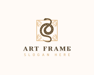 Boho Snake Frame logo design