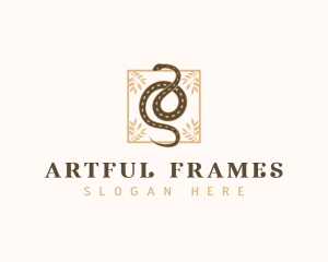 Boho Snake Frame logo design