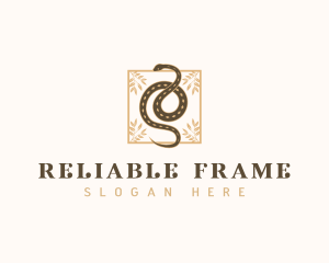 Boho Snake Frame logo design