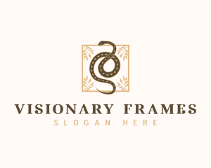 Boho Snake Frame logo design