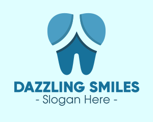 Blue Dentist Dental Tooth logo