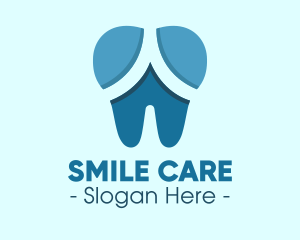 Blue Dentist Dental Tooth logo