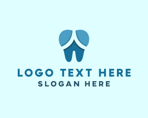 Blue Dentist Dental Tooth logo