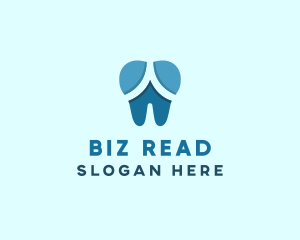 Blue Dentist Dental Tooth logo design