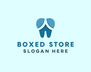 Blue Dentist Dental Tooth logo design