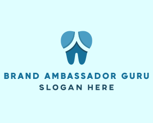 Blue Dentist Dental Tooth logo design