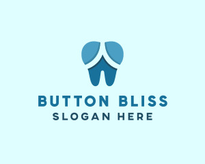 Blue Dentist Dental Tooth logo design