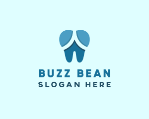 Blue Dentist Dental Tooth logo design