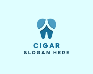 Blue Dentist Dental Tooth logo design