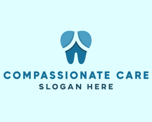 Blue Dentist Dental Tooth logo design