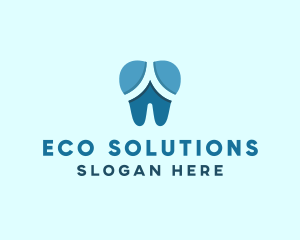 Blue Dentist Dental Tooth logo design