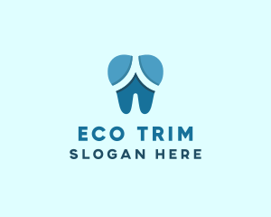 Blue Dentist Dental Tooth logo design