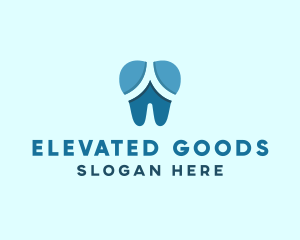 Blue Dentist Dental Tooth logo design