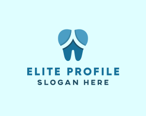 Blue Dentist Dental Tooth logo design