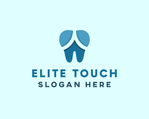 Blue Dentist Dental Tooth logo design