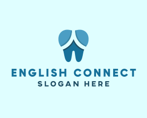 Blue Dentist Dental Tooth logo design