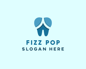 Blue Dentist Dental Tooth logo design