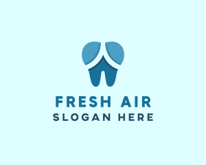 Blue Dentist Dental Tooth logo design