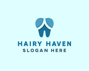 Blue Dentist Dental Tooth logo design