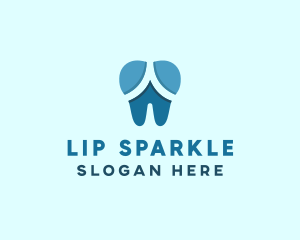 Blue Dentist Dental Tooth logo design