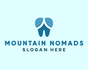 Blue Dentist Dental Tooth logo design