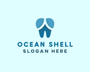 Blue Dentist Dental Tooth logo design