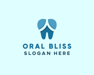 Blue Dentist Dental Tooth logo