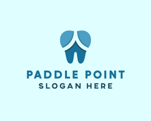 Blue Dentist Dental Tooth logo design