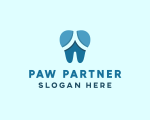 Blue Dentist Dental Tooth logo design