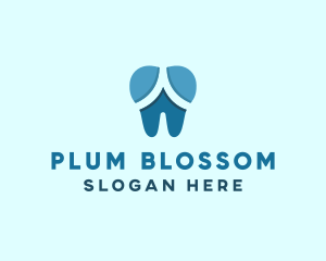 Blue Dentist Dental Tooth logo design