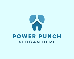 Blue Dentist Dental Tooth logo design