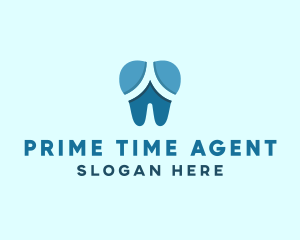 Blue Dentist Dental Tooth logo design