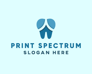 Blue Dentist Dental Tooth logo design