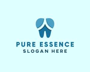 Blue Dentist Dental Tooth logo design