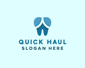 Blue Dentist Dental Tooth logo design