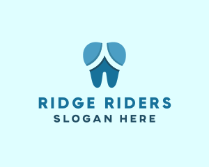 Blue Dentist Dental Tooth logo design