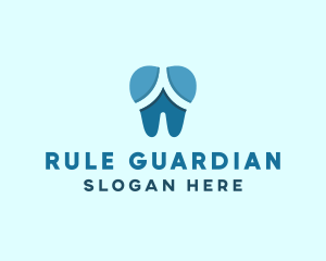 Blue Dentist Dental Tooth logo design