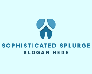 Blue Dentist Dental Tooth logo design