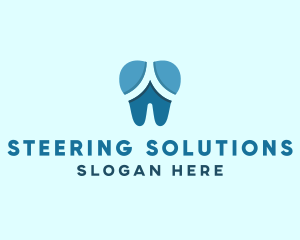 Blue Dentist Dental Tooth logo design