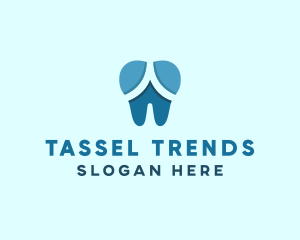 Blue Dentist Dental Tooth logo design